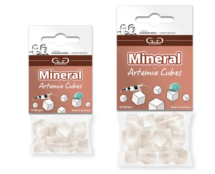 glasgarten mineral artemia cubes garnelenfutter schneckenfutter